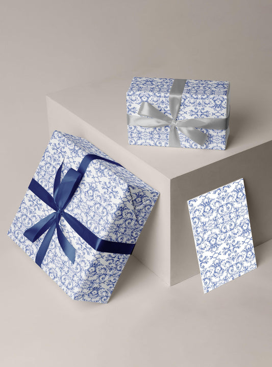 Aurora Blooms Gift Wrapping Sheets - Undertone