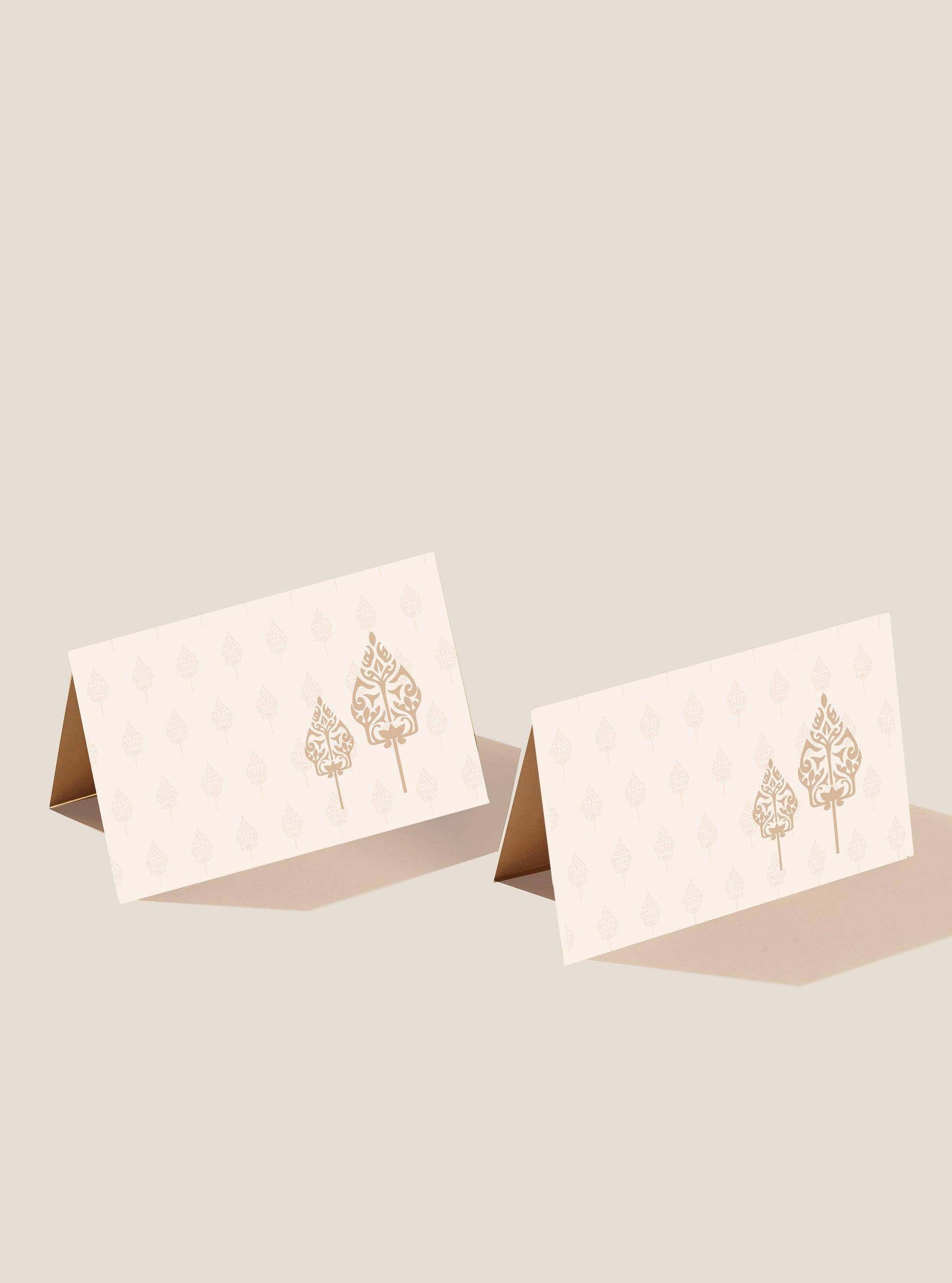 Beige Blossom Folded Gift Card - Undertone
