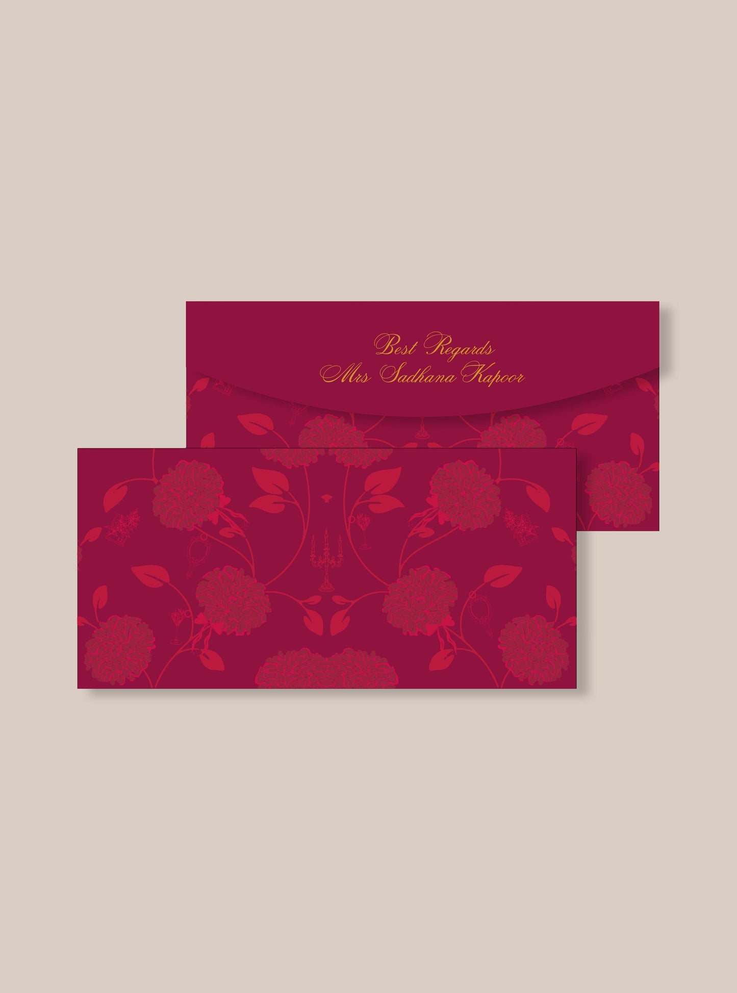 Scarlet Whispers Money Envelopes - Undertone