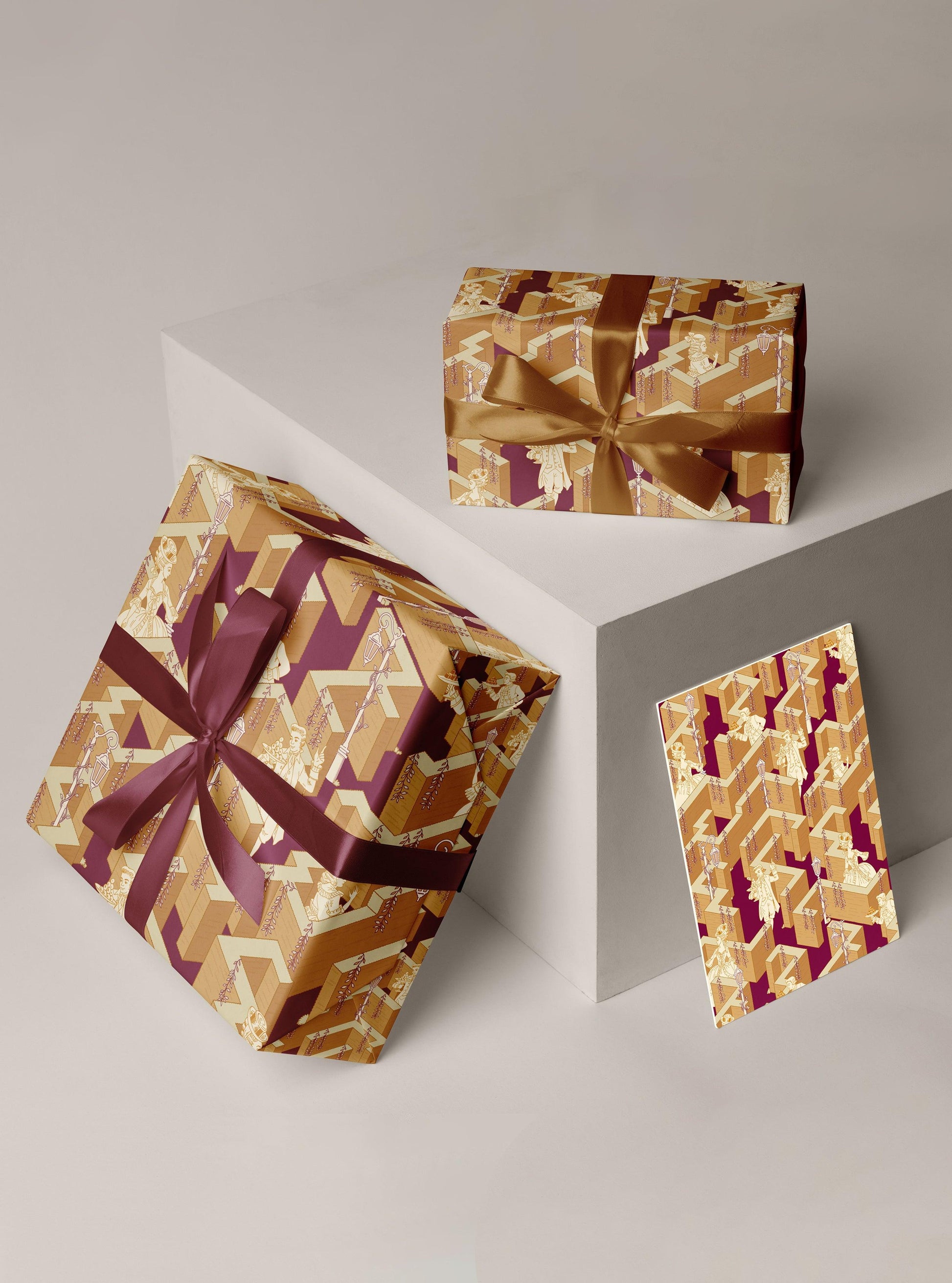 Maze Manor Gift Wrapping Sheets - Undertone