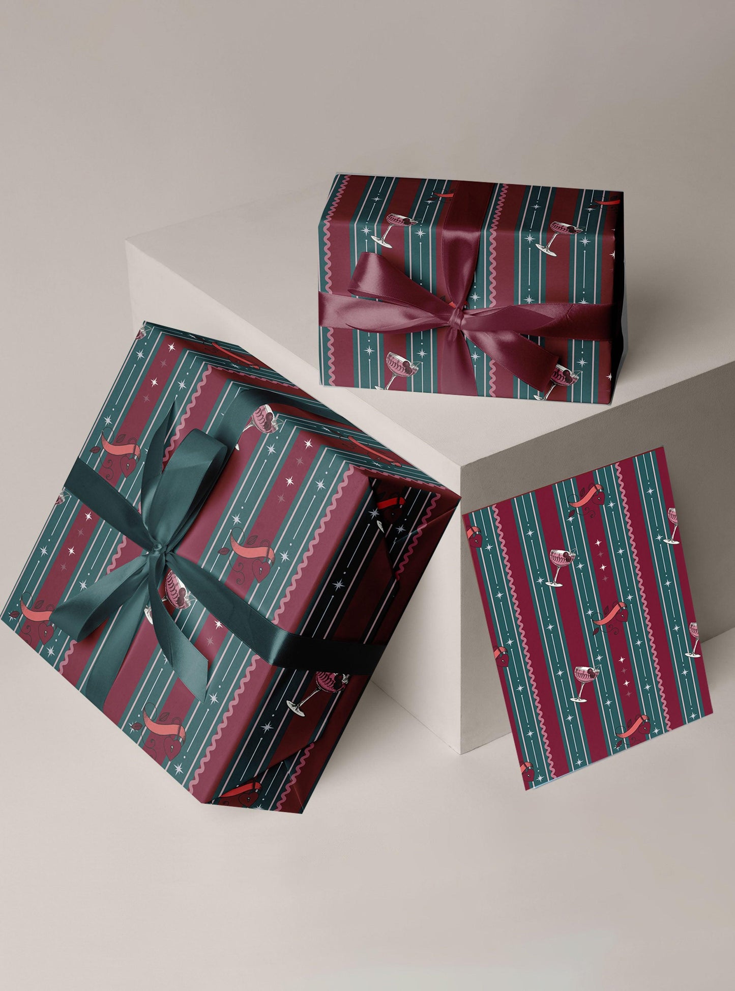 Cherry Kisses Wrapping Sheets - Undertone