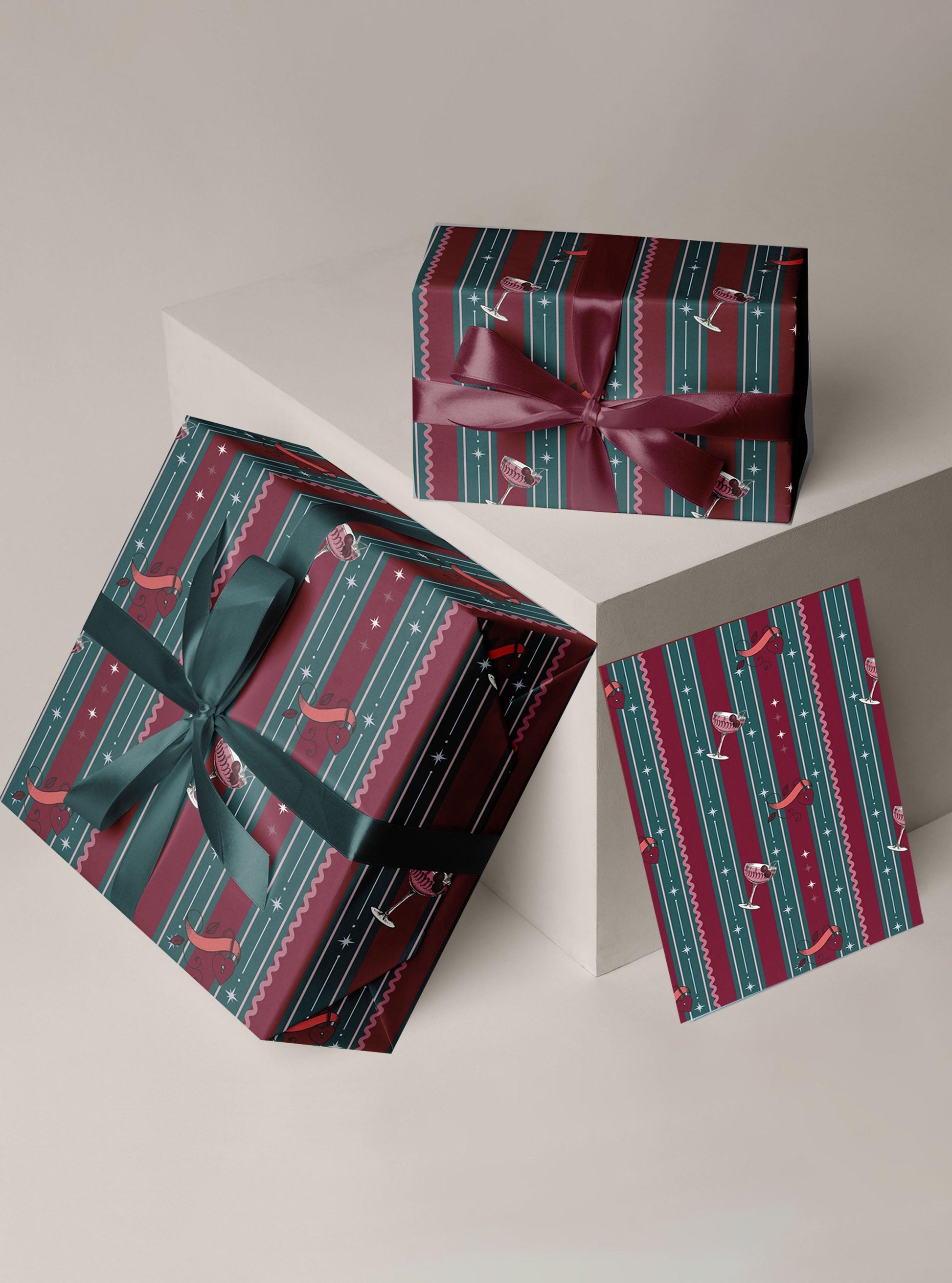 Cherry Kisses Wrapping Sheets - Undertone