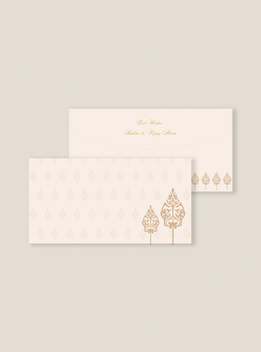 Beige Blossom Money Envelopes - Undertone