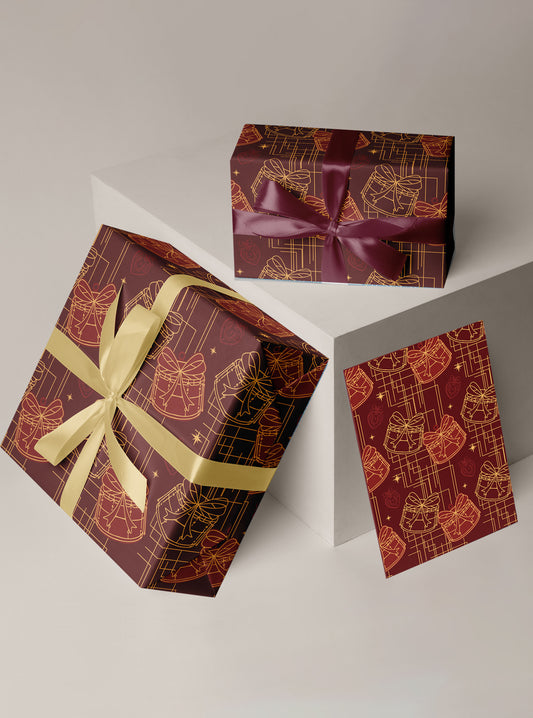 Bow-Tied Wishes Wrapping Sheets