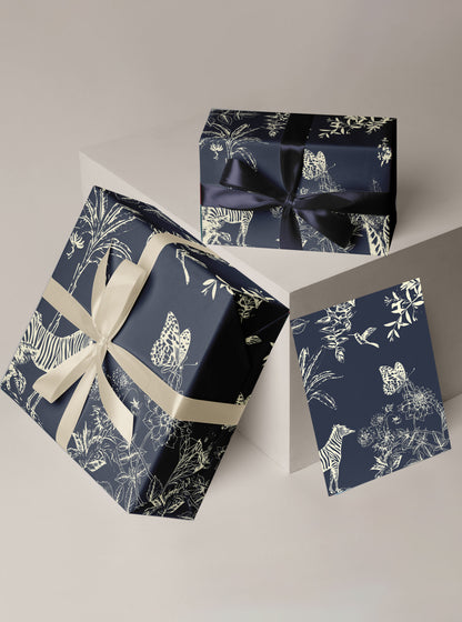 Midnight Tropics Wrapping Sheets