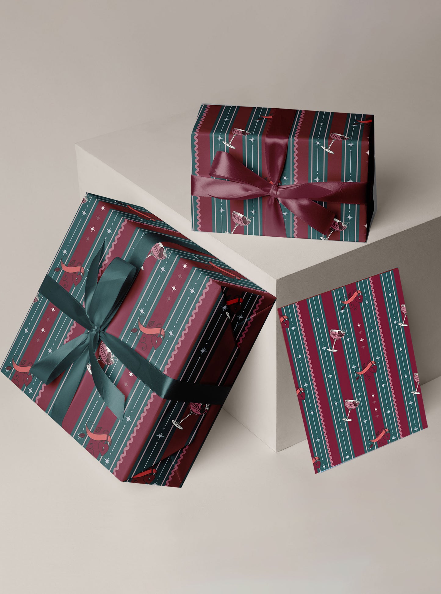 Cherry Kisses Wrapping Sheets